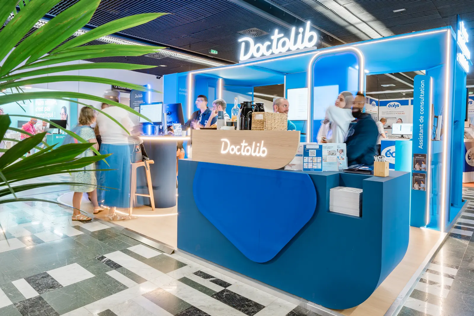 Stand d'un exposant tech sur un salon — photographe d'entreprise à Paris